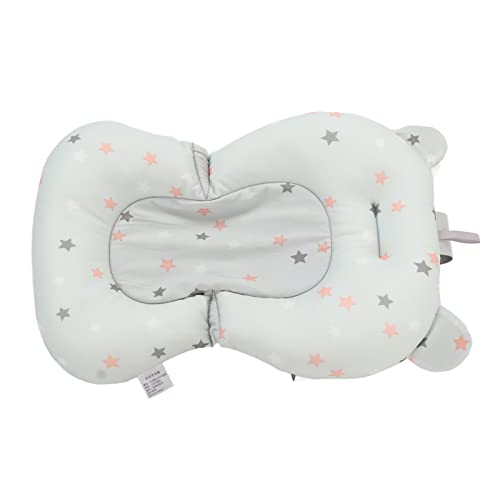 Image of Baby Bath Seat, Baby Bath Cushion Infant Bath Supporter Net Baby Bathtub Pillow Floating Newborn Bathtub Mat Bath Seats For Babies Sitting Up Bath Supporter For Newborn (Light