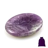 Jicyor Lapis Lazuli Pierre en Forme de Goutte Cristal Thérapeutique Lithothérapie Labradorite Pierre Naturelle Lithotherapie pour Méditation Relaxation Équilibrage (Ametista)