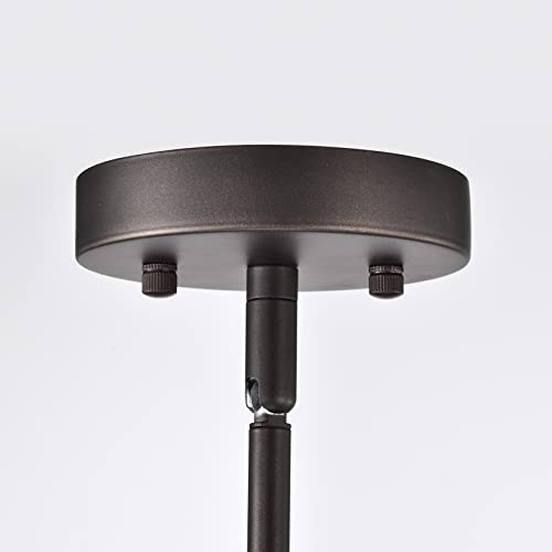 Micsiu 4-Light Farmhouse Chandelier Oil Rubbed Bronze Lantern Kitchen Pendant Light Cage Hanging Lighting For Dining Living Room Kitchen Island Foyer Entryway #TOP5