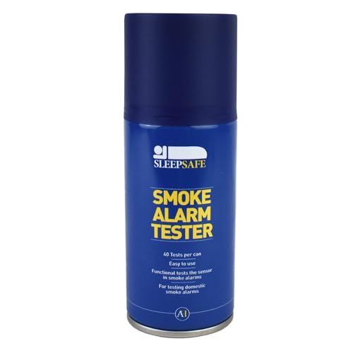 Arctic Hayes ARCPH043A SleepSafe-Spray Humo para Uso doméstico y Comercial, 40 Pruebas por Lata (140 ml), Azul