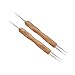 2 Pcs/Set Double Ended Dreadlock Crochet Hooks for Braid Hair (1 Hook 2 Hooks) Dreads Crochet Locs Needle for Braid Craft (0.5mm+ 0.75mm)