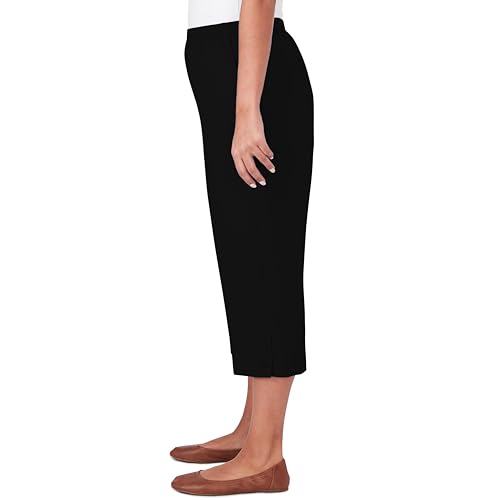 Alfred Dunner Button Hem Denim Capri Pant4