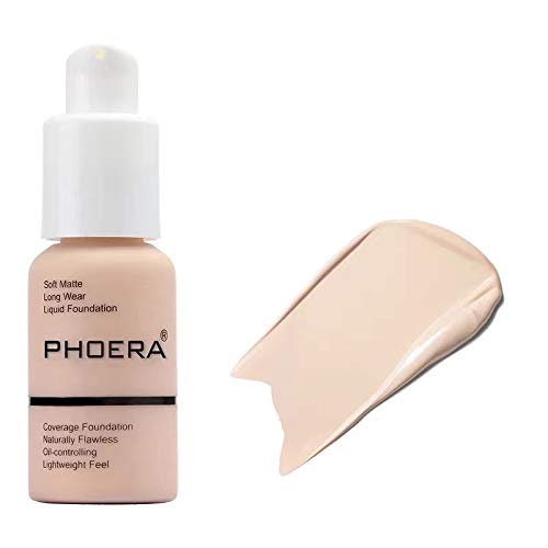 2 Pcs Liquid Foundation 30ml,Natural Moisturizing Highlighting, Matte Oil Control Concealer Foundation Cream, Foundation for Women Girls (#101 & #103)