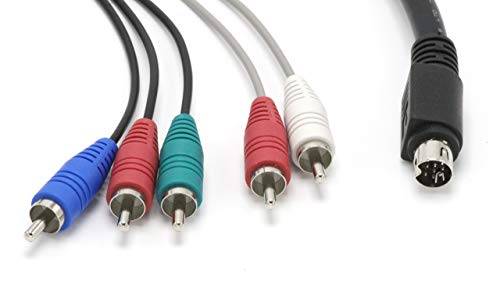 10 Pin Audio And Video Din Cable - Not S-Video Cable - Rgb Component And Composite - Compatible With Directv At&T: H25, C31, C41, C41-W, C51, C61, C61-K #TOP2