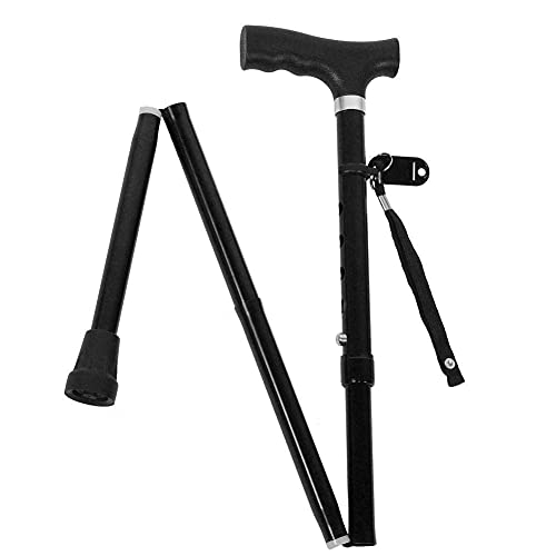 Béquille et canne de marche pliable réglable en hauteur pour sénior