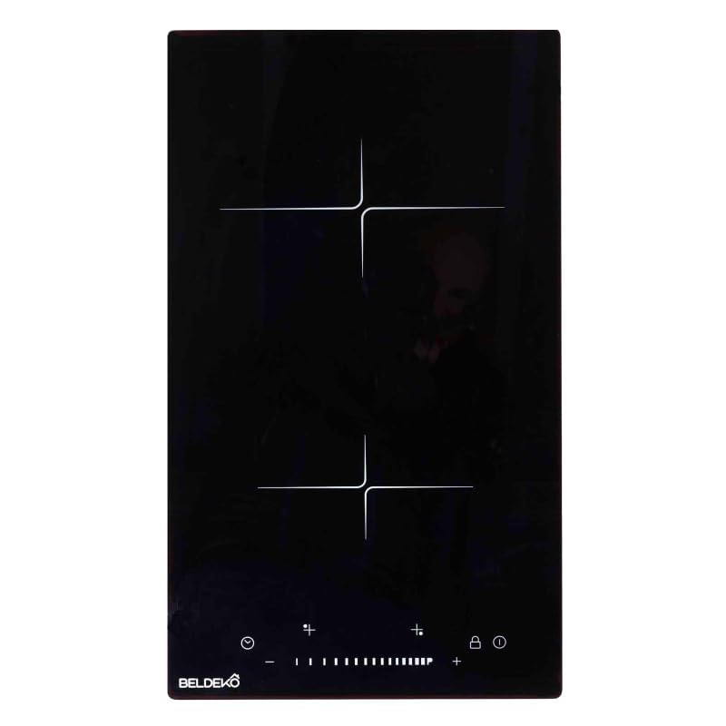 Plaque Induction 2 Feux Encastrable avec Slide Control BELDEKO - 3300W - 9 Niveaux de Puissance - Fiable et Robuste - Minuteur, Touches Tactiles,...