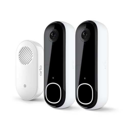 Image of Arlo Video Doorbell 2K (2nd Gen) Wireless or Wired - 2-Cam + Chime