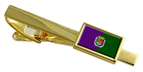 Pisacorbatas de Málaga Grabado Personalizado - Clip de Corbata de Oro España 1