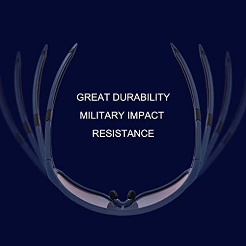 Foto von ROCKBROS Fahrradbrille Polarisierte Sonnenbrille Sportbrille Radbrille Herren Damen mit UV400-Schutz TR90-Rahmen für Outdoor-Sport Radfahren Laufen