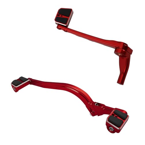 Pédale de levier de frein rouge pour Harley Softail Low Rider FXLR et Street Bob