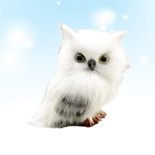 Nuobesty Enfeites de Coruja Branca, Decoração de Coruja de Natal, Presentes para Crianças, Decoração