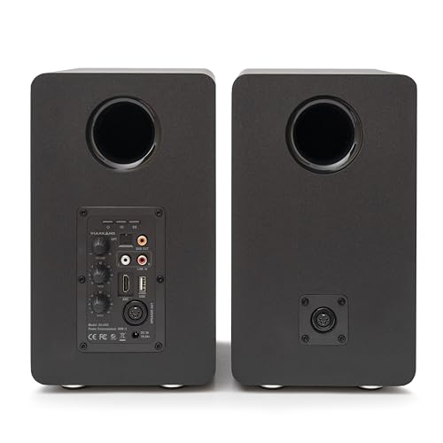 A6 ARC Aktivlautsprecher mit 6.5" Woofer, Bluetooth 5.0, HDMI ARC, Optische, RCA, USB, mit Subwoofer-Ausgang, HiFi Lautsprecher, Heimkino (Schwarz) – Bild 3