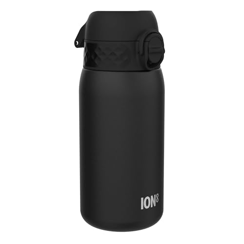 Ion8 Kids Water Bottle, Steel 400 ml/13 oz, Leak Proof,