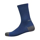 SHIMANO Unisex パフォーマンスウールソックス Socken, Navy, S