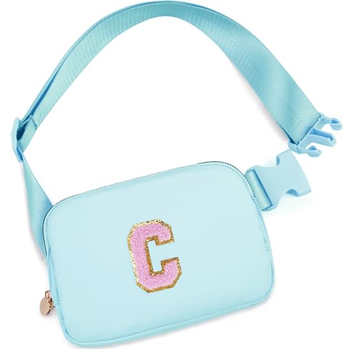 Uygafly Birthday Gifts for 6 7 8 9 10 11 12 13 Year Old Girls,Belt Bag for Women Girls Fanny Pack Crossbody Bags for Kids,Fashion Waist Packs Cute Teen Trendy Stuff Travel Essentials | Blue,C