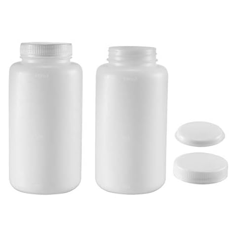 sourcing map 1000ml Plastic Lab Reagent Bottles Cover