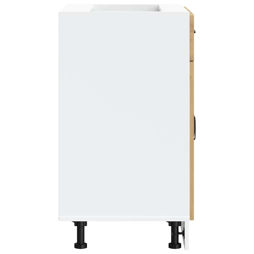 Kalmar Artisan - Mobiletto da cucina in rovere Artisan, 80 x 46 x 81,5 cm, con piedini regolabili, molto spazio, robusto e facile da pulire, ideale per mobili da cucina e armadietti da cucina