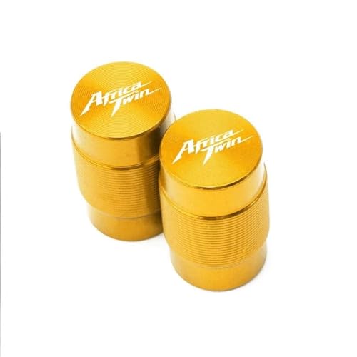 Capuchon de valve de pneu moto contre fuite air Honda CRF1100L CRF1000L or