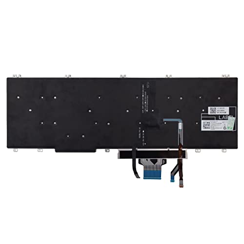 SUNMALL Replacement Keyboard Compatible with Dell Latitude 5500 5501 5510 5511.Precision 3540 3541 3550 3551 with Pointer and Backlight