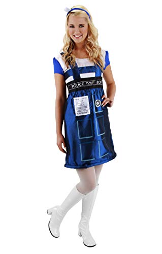DOCTOR WHO TARDIS DRESS LG XL,Multicolored,Large/X-Large