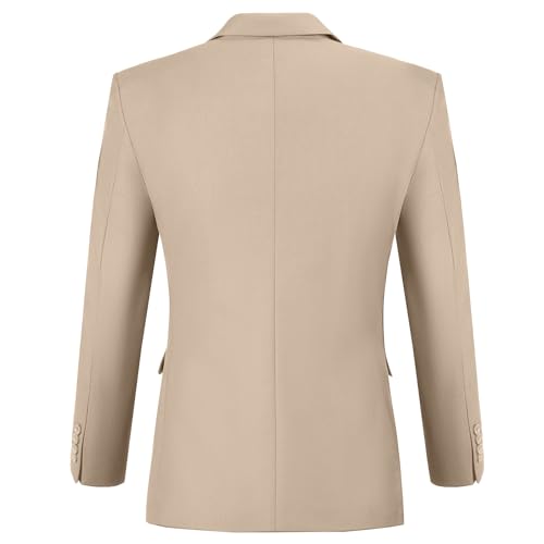 Men's 2 Piece Suit Blazer Pants with Tie Champagne Suit for Men Tuxedo S - image 4