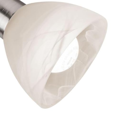 Paralume E14 Daytona - Schermo di ricambio conico in vetro per lampadario, lampada da tavolo, faretto e lampada - Schermo di vetro tondo, vetro per lampada a sospensione e lampada da comodino, moderno