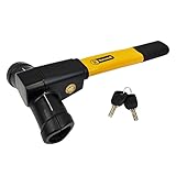 Secure Lock - The RocwooD steering wheel lock is equipped with an accurate cylinder heavy duty locking mechanism to ensure security. Stops keyless entry robbery. Durable - The RocwooD steering wheel lock has a solid and firm body for strength and wea...