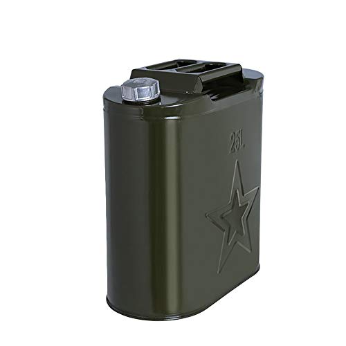 XuQinQin Portable fuel tank, 10L, 20L, 25L, 30L portable multi-purpose spare car plastic oil drum, built-in extension tubing, suitable for all kinds of vehicles gasoline container (Color : 25L)