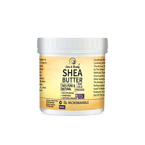 Shea Butter 500g - Pure, Natural, Certified Organic, Unrefined, Hand Kneaded, Vegan and Fragrance Free