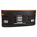 WANDERLUST DECO Barra Bar Camion de Madera y Metal Negro 240x40x100