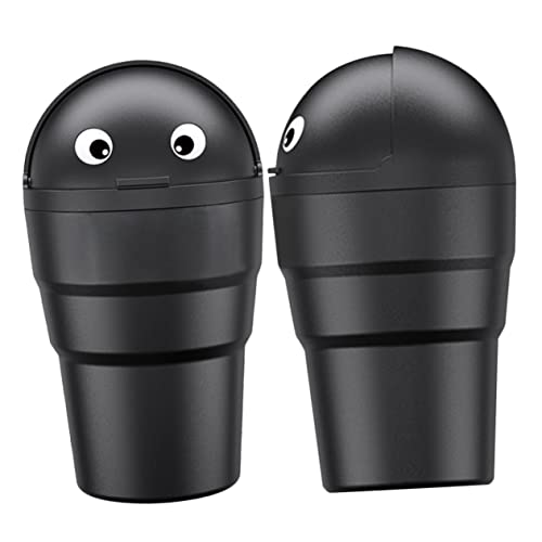 Mini poubelle de voiture noire iplusmile rangement compact pour porte-gobelet bureau maison