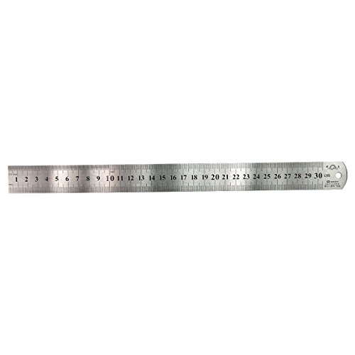 Hts 103R1 12" / 305Mm Dual Sided Sae & Metric Stainless Steel Ruler #TOP1
