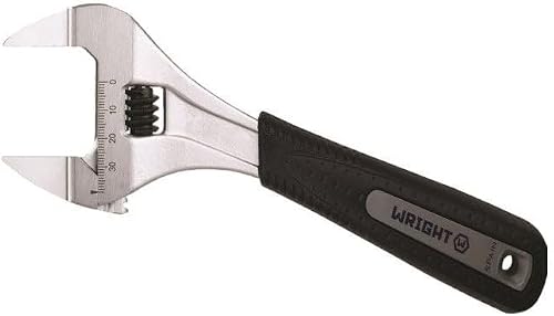 9AG08X Adjustable Wrench Chrome Extra Wide Maximum Capacity 1-1/2" Slim Jaws Ultimate Grip - 6"