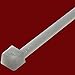 11 in. 50 lbs Mounting Hole Cable Tie Natural & White - 100 per Bag