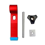 T-Schienen-Niederhalteklemmen aus Aluminiumlegierung, Feste Klemme, Jig-Schieber, Mutter, Sägetisch, passend for T-Nut-Holzbearbeitungswerkzeuge (Color : R)