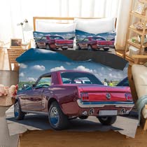 Housse de couette 160x200 voiture rouge chambre enfant lit deux personnes