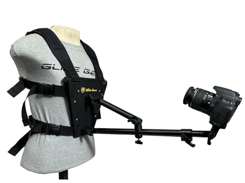 Glide Gear SNC 100 Snorricam Rig – for DSLR, Smartphone – Chest Mount, 3ft Arm, 3.3lb Payload, Lightweight Aluminum Harness