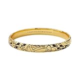 Alex and Ani Harry Potter, Mischief Managed Hinge Bracelet, Shiny Gold Finish, Gold, 7.25 in with Hinged Closure