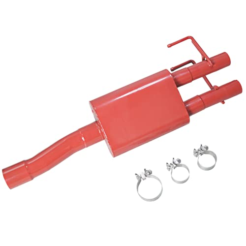 Floshine Aluminized Performance Two Chamber Exhaust Muffler Kit,3''Inlet/2.25'' Outlet,Direct Fit Exhaust 2009-2018 Dodge Ram 1500 Fh15211 #TOP15