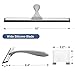 AmazerBath Squeegee for Shower Glass Door, All-Purpose Squeegee with Hook for Shower Doors, Windows, Mirrors, Tiles and Car Glass, 10 Inches