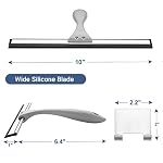 AmazerBath Squeegee for Shower Glass Door, All-Purpose Squeegee with Hook for Shower Doors, Windows, Mirrors, Tiles and Car Glass, 10 Inches - Image 3