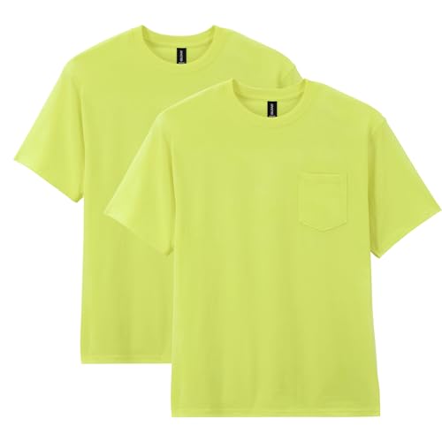 Gildan mens Dryblend Workwear T-shirts With Pocket