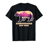 Adirondacks New York Ny Vintage Mountains Hiking Souvenirs T-Shirt