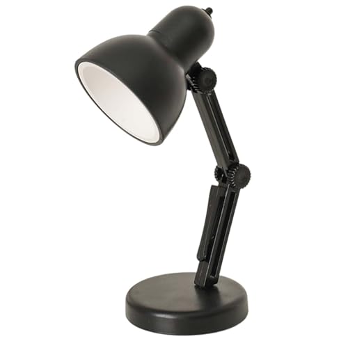 Lámpara de escritorio LED, abrazadera de lectura de escritorio ajustable, mesa portátil, funciona con pilas, lámpara de libro para el cuidado de los ojos para estudio, oficina, hogar, dormitorio