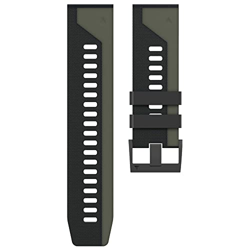 Correa de silicona de 26 mm para Garmin Fenix 6 6X Pro 5X 3HR banda repuesto quick release