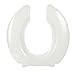 Produktbild Big John Oversized Toilet Seat with Stainless Steel Hinges - For Round or Elongated Toilet Bowls - White by Big John Products