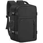 OTAHGK Zaino da Viaggio 40 × 20 × 25 per Ryanair, Bagaglio a Mano Sotto il Sedile Aereo Borsa da Cabina Voli Zaini Casual Valigia Ufficio Scolastico Lavoro Borse Adatto a Laptop da 14 pollici-Nero
