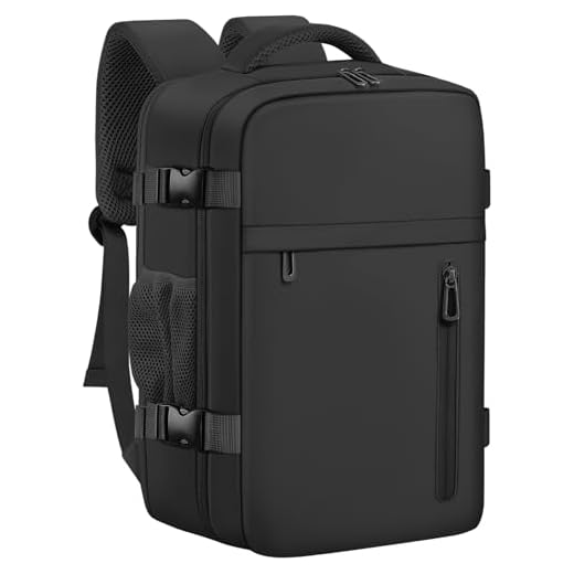 OTAHGK Zaino da Viaggio 40 × 20 × 25 per Ryanair, Bagaglio a Mano Sotto il Sedile Aereo Borsa da Cabina Voli Zaini Casual Valigia Ufficio Scolastico Lavoro Borse Adatto a Laptop da 14 pollici-Nero