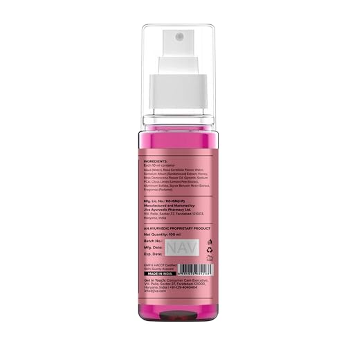Image of Jiva Rose Petal Toner 100ml | Natural Toner to Hydrate, Cleanse and Tone Your Skin | Made of Natural Ingredients Like Rose Petals, Sandal, & Soap Nut, Suitable For All Skin Types (Pack Of 2)