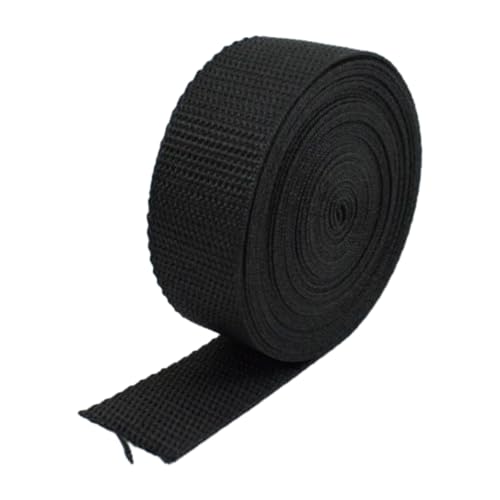 Cinta de Polipropileno de 5 m, 20-50 mm, 1,1 mm de Grosor, para Costura de Correas, Accesorios de bies,Negro,32 mm